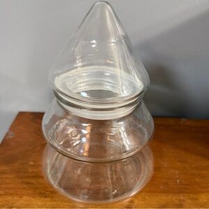 Vintage Anchor Hocking Christmas Tree Glads Jar